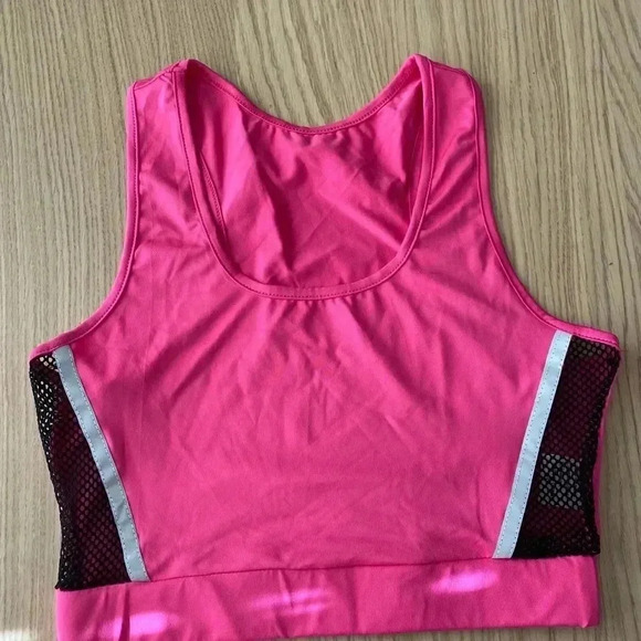 🆕Pink Mesh Splicing Activewear Set M🆕 - Picture 5 of 7